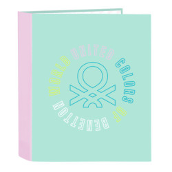 CARPETA F. 4 ANILLAS LOMO ANCHO BENETTON "WORLD" 512251657 33*27 SAFTA22