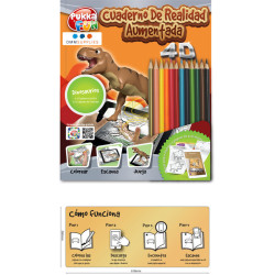 CUADERNO PARA COLOREAR INTERACTIVO PUKKA FUN DINOSAURIOS 8482 DMM