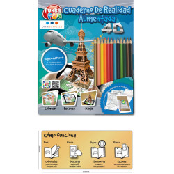 CUADERNO PARA COLOREAR INTERACTIVO PUKKA FUN VIAJERO DEL MUNDO 8484 DMM