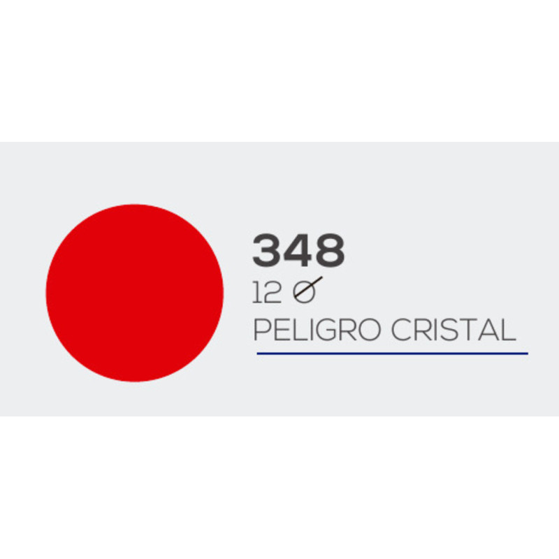 ADHESIVO PEGATINA PUNTO ROJO PUERTAS DE CRISTAL ANTIGOLPES MOD 348