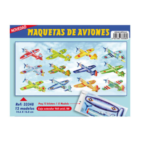MAQUETAS 3D ARGU RECORTABLES AVION PEQUEÑO 33348 ^