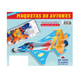 MAQUETAS 3D ARGU RECORTABLES AVION REACTOR 33350 ^