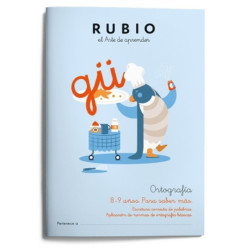RUBIO ORTOGRAFIA Nº   4 +8/9 AÑOS PARA SABER MAS UNIDAD ISBN 978-84-17427-16-0