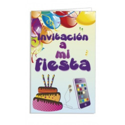 TARJETA INVITACION FIESTA ARGUVAL FIESTA JUVENIL BLISTER 8U 38166 ^