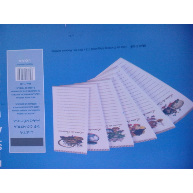 TAL. LOAN LISTA COMPRA MAGNETICA T-139 PTE 24U