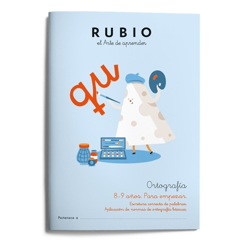 RUBIO ORTOGRAFIA Nº   3 +8/9 AÑOS PARA EMPEZAR UNIDAD ISBN 978-84-17427-15-3