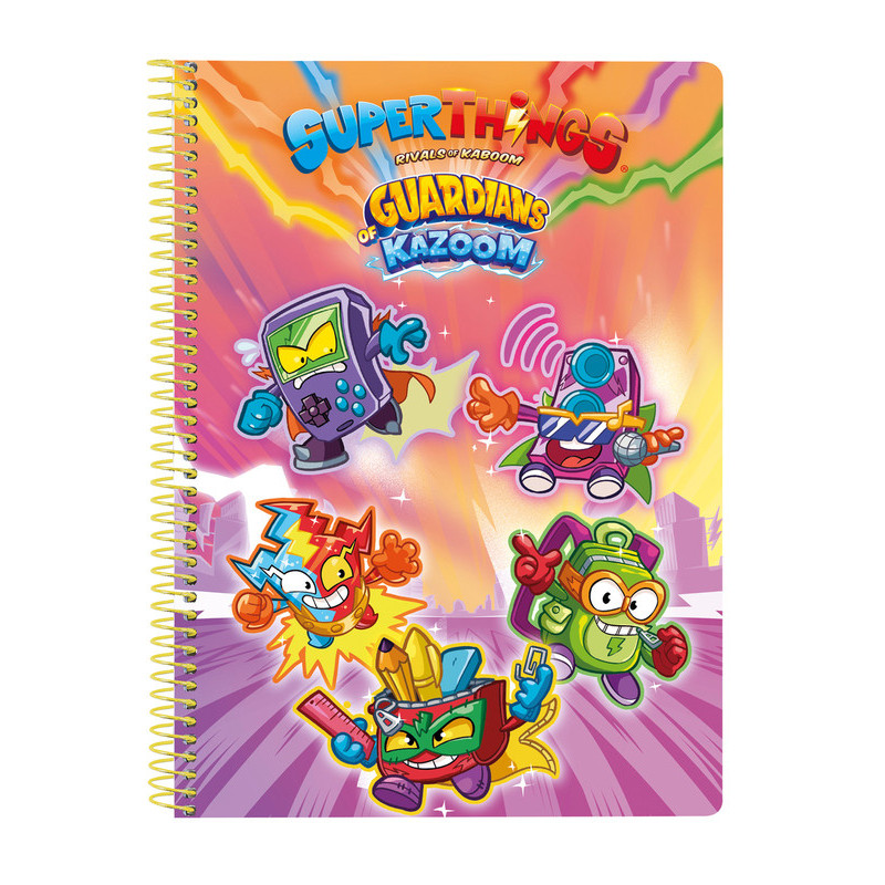 LIBRETA CUARTO 80 H. TAPAS DURAS SUPERTHINGS GUARDIANS OF KAZOOM SAFTA23 ENERO 512270065