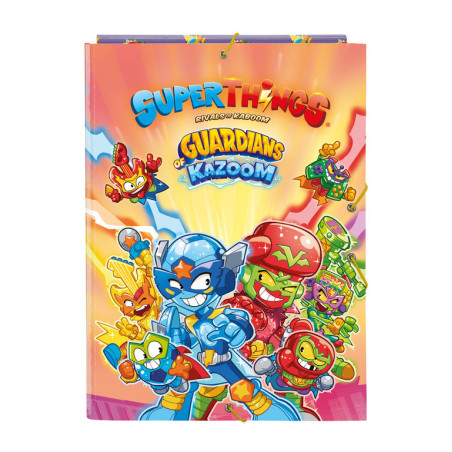 CARPETA FOLIO 3 SOLAPAS SUPERTHINGS GUARDIANS OF KAZOOM SAFTA23 ENERO 512270068