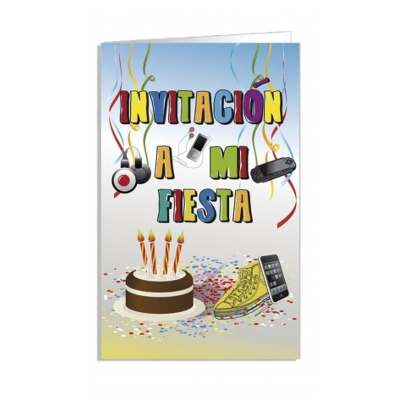 TARJETA INVITACION FIESTA ARGUVAL FIESTA JUVENIL BLISTER 8U 38167 ^