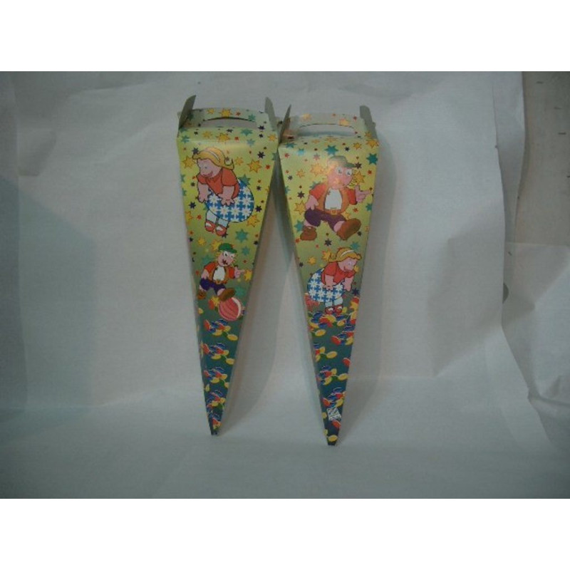 CAJA CARAMELOS CONO CARTON CASITA CHOCOLATE ^