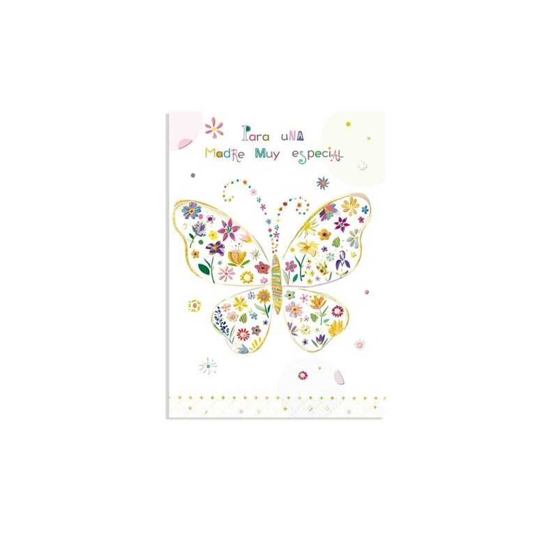 TARJETA FELICITACION TURNOWSKY MARIPOSA MADRE ARGU 41876