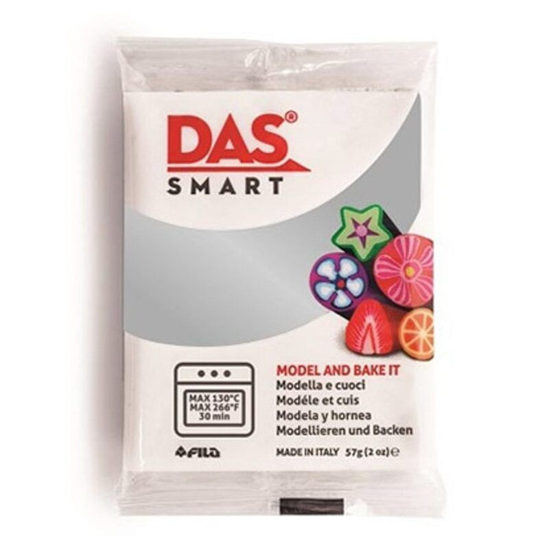 PASTA MODELAR POLIMERICA DAS SMART 57G 321402 PLATA METAL FILA