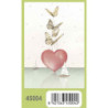 TARJETA FELICITACION ARGU TURNOWSKY GRABADO CORAZON MARIPOSAS 45004