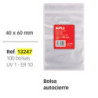 BOLSA AUTOCIERRE  4*6 CM PTE 100 APLI 13247