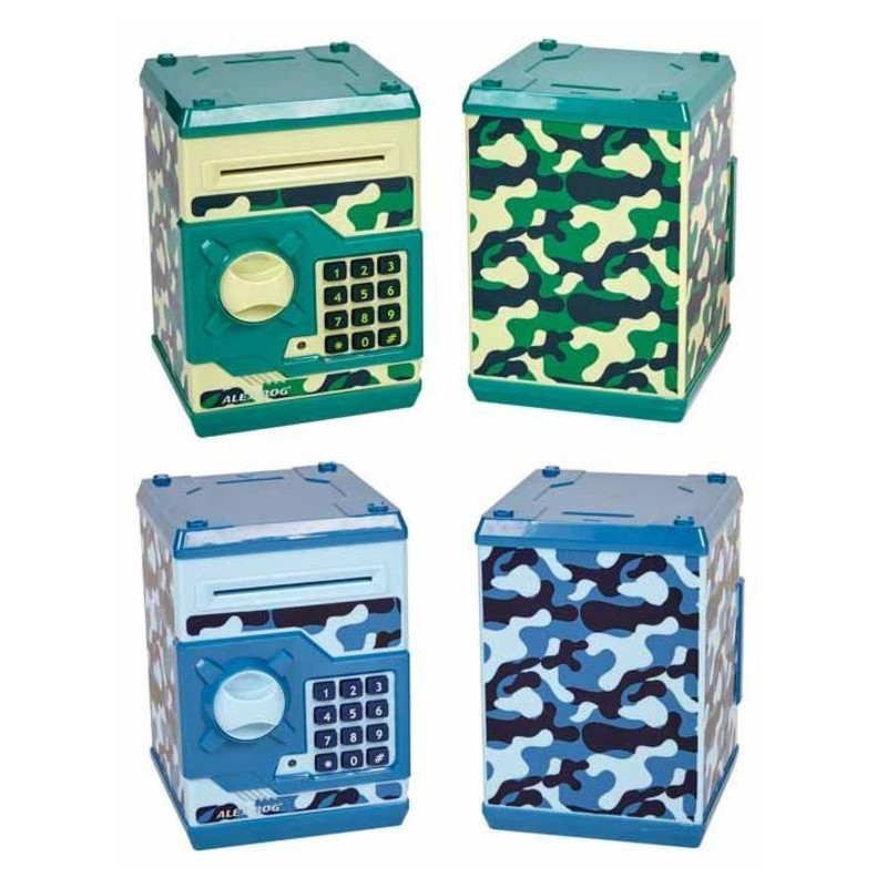 HUCHA METAL CAJA FUERTE CODIGO ALEX BOG CAMUFLAJE EB-360