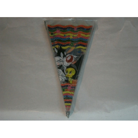 BOLSA CELOFAN DEC CONO MEDIANA PIOLIN ESTRELLAS PTE 100U VERBETENA ^