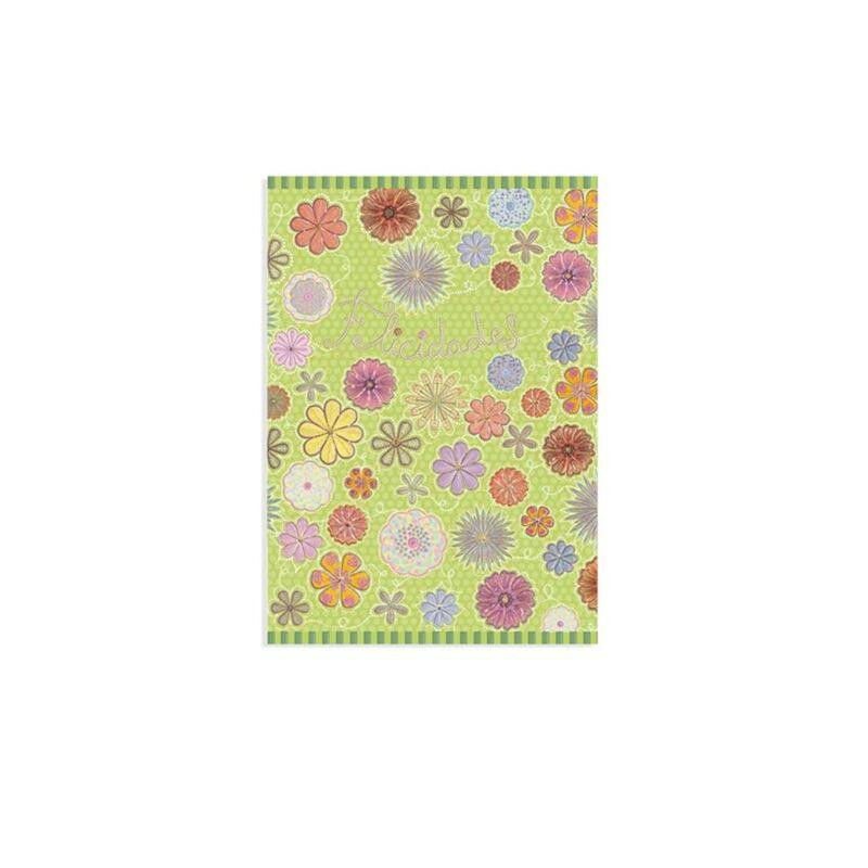 TARJETA FELICITACION ARGU TURNOWSKY FELICIDADES FLORES 41896 UNIDAD