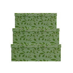 SET 10 CAJAS DECORADAS SERIE LEAF 4955 REGALPAP