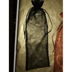 BOLSA RAFIA CUADRADA 12.5*34CM BOTELLA GRANDE NEGRA 3006 PTE/50U ^