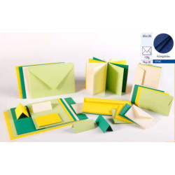 SOBRE EXACLAIR POLLEN CUADRADO COLOR AZUL NOCHE 165*165 120G PTE 20U 5793C