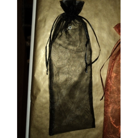 BOLSA RAFIA CUADRADA 12.5*34CM BOTELLA GRANDE NEGRA 3006 PTE/50U ^