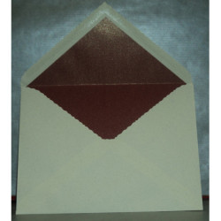 SOBRE MCH A-5 TOSCANA CRUDO ANTIGUO INTERIOR BRILLON ROJO PAQ. 10U 160*220 6382