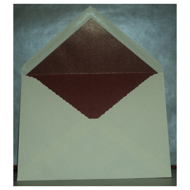 SOBRE MCH A-5 TOSCANA CRUDO ANTIGUO INTERIOR BRILLON ROJO PAQ. 10U 160*220 6382