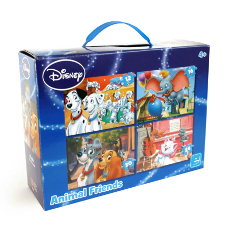 PUZZLE EUROPRICE DISNEY ANIMALS 4 EN 1 12,16,20,24 PZAS PU05506