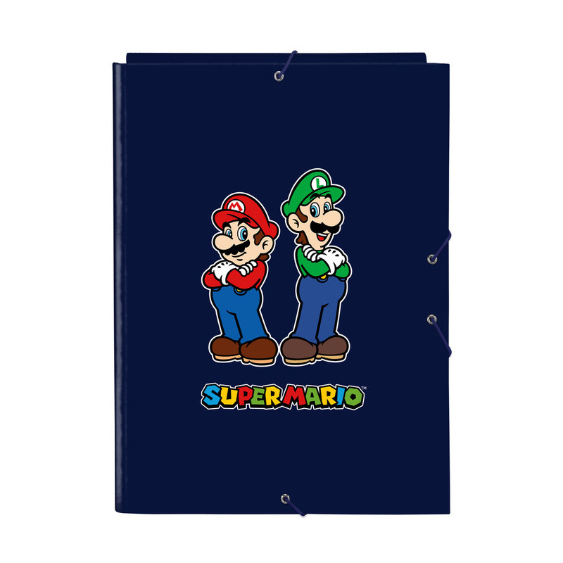 CARPETA FOLIO 3 SOLAPAS SUPER MARIO 512308068 SAFTA23 VAC