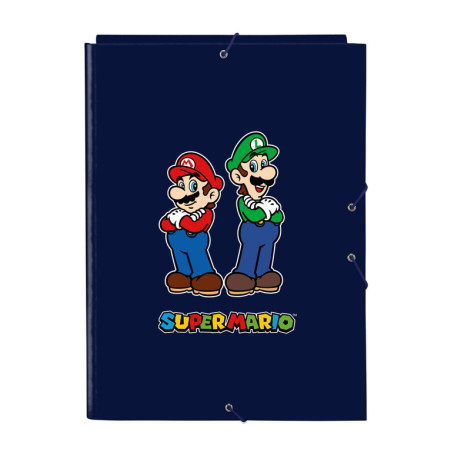 CARPETA FOLIO 3 SOLAPAS SUPER MARIO 512308068 SAFTA23 VAC