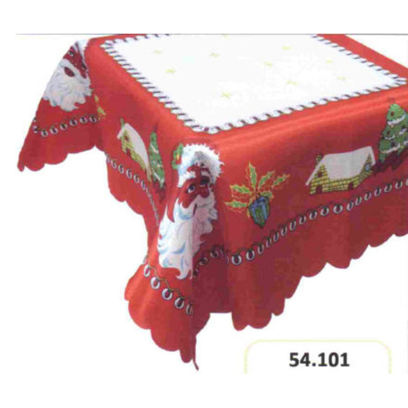 MANTEL TELA NAVIDAD 120*160 NOEL ROJO ^