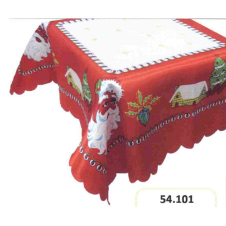 MANTEL TELA NAVIDAD 120*160 NOEL ROJO ^