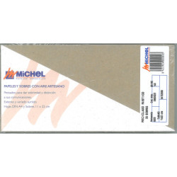 SOBRE MCH AMERICANO RECICLADO RUSTICO KRAFT PAQ 25U 110*220 9500