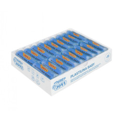 PLASTILINA JOVI BABY CAJA UNICOLOR 18 PASTILLAS COLOR AZUL 370/12
