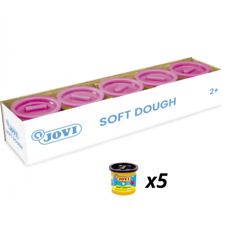 PLASTILINA JOVI BLANDIVER NEGRO BOTE 125ML 450 C/5U