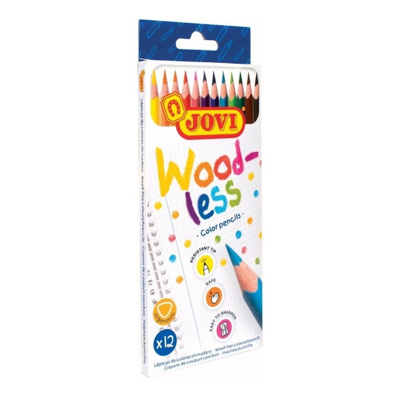 LAPIZ JOVI WOODLESS 12 COLORES 734/12