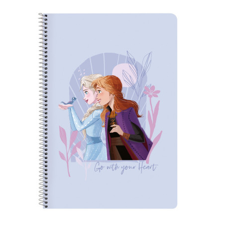LIBRETA FOLIO 80 H. TAPAS DURAS FROZEN "BELIEVE" SAFTA26 512315066 31X21,5 UNIDAD