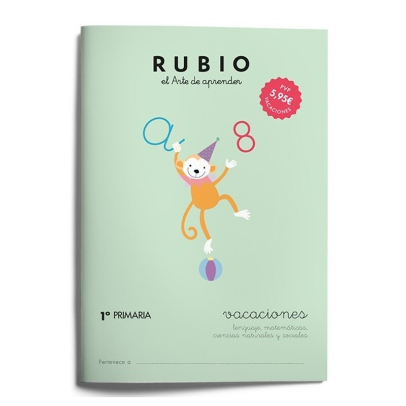 RUBIO VACACIONES CUADERNO CASTELLANO 1º PRIMARIA UNIDAD