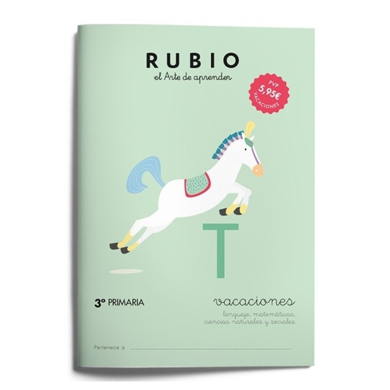 RUBIO VACACIONES CUADERNO CASTELLANO 3º PRIMARIA UNIDAD