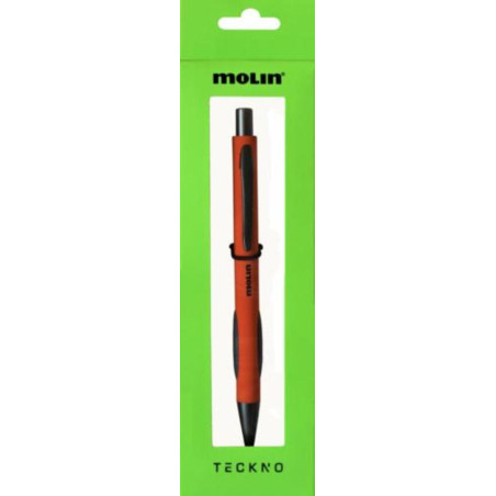 BOLIGRAFO MOLIN RETRACTIL TEKNO NARANJA BTK165-01O TINTA NEGRA