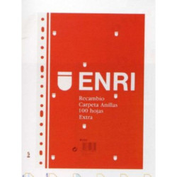 RECAMBIO FOLIO 100H 16 TALADROS ENRI LISO