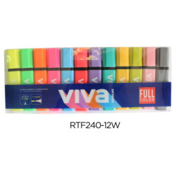 MARCD.FLUOR MOLIN SURTIDO 12 COLORES BLISTER RTF240-12-W