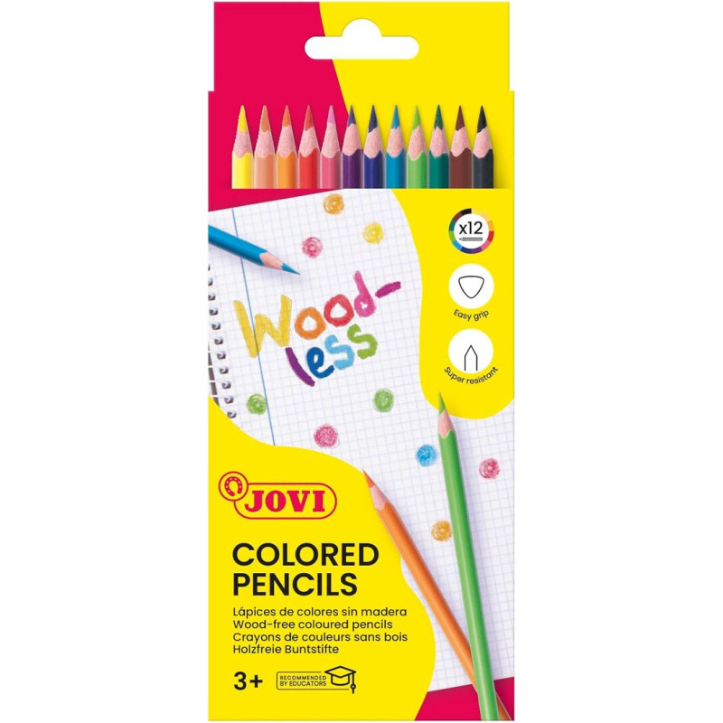 LAPIZ JOVI WOODLESS 12 COLORES 734/12