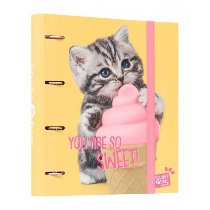 CARPEBLOC DEC RINGBOOK FL 4A TROQUELADA PET CAT LOVELY KITTENS ERIK CBK0079