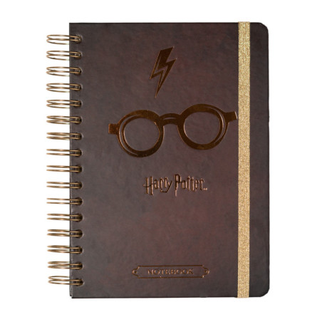 CUADERNO ESPIRAL HARRY POTTER C/GOMA LENSES ERIK CTFBA50020