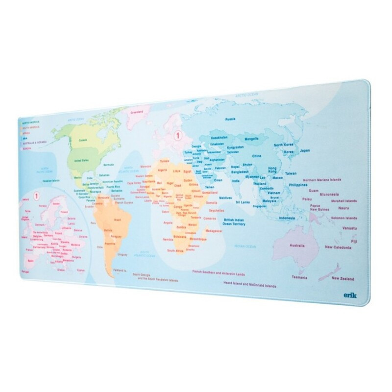 ALFOMBRILLA DE RATON Y TECLADO XL MAPA DEL MUNDO ERIK MGGE010