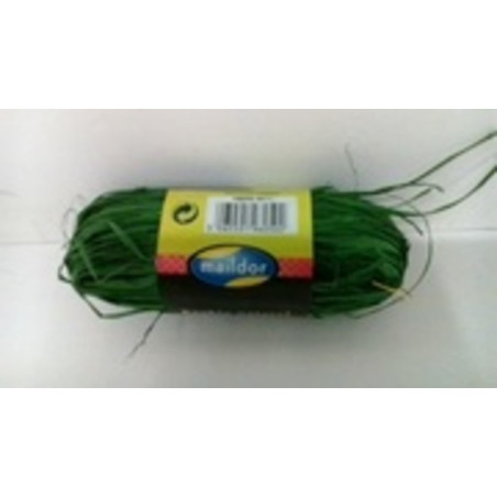 CINTA RAFIA NATURAL MAILDOR MADEJA 50G COLOR VERDE VIVO 196050 0071