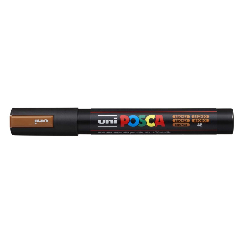 MARCADOR UNI-BALL POSCA PC-5M PUNTA REDONDA 1,8-2,5MM BRONCE METALICO -42-