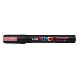 MARCADOR UNI-BALL POSCA PC-5M PUNTA REDONDA 1,8-2,5MM ROJO METALICO -M15-