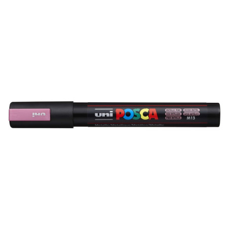 MARCADOR UNI-BALL POSCA PC-5M PUNTA REDONDA 1,8-2,5MM ROSA METALICO -M13-